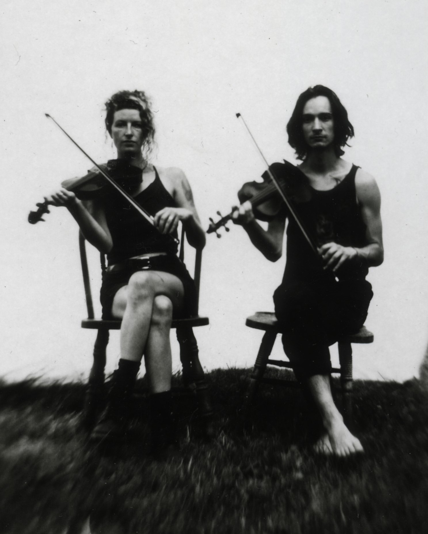 Old Time | 4x5”, direct positive paper photo (shot in cardboard camera with magnifying glass lens), 2022