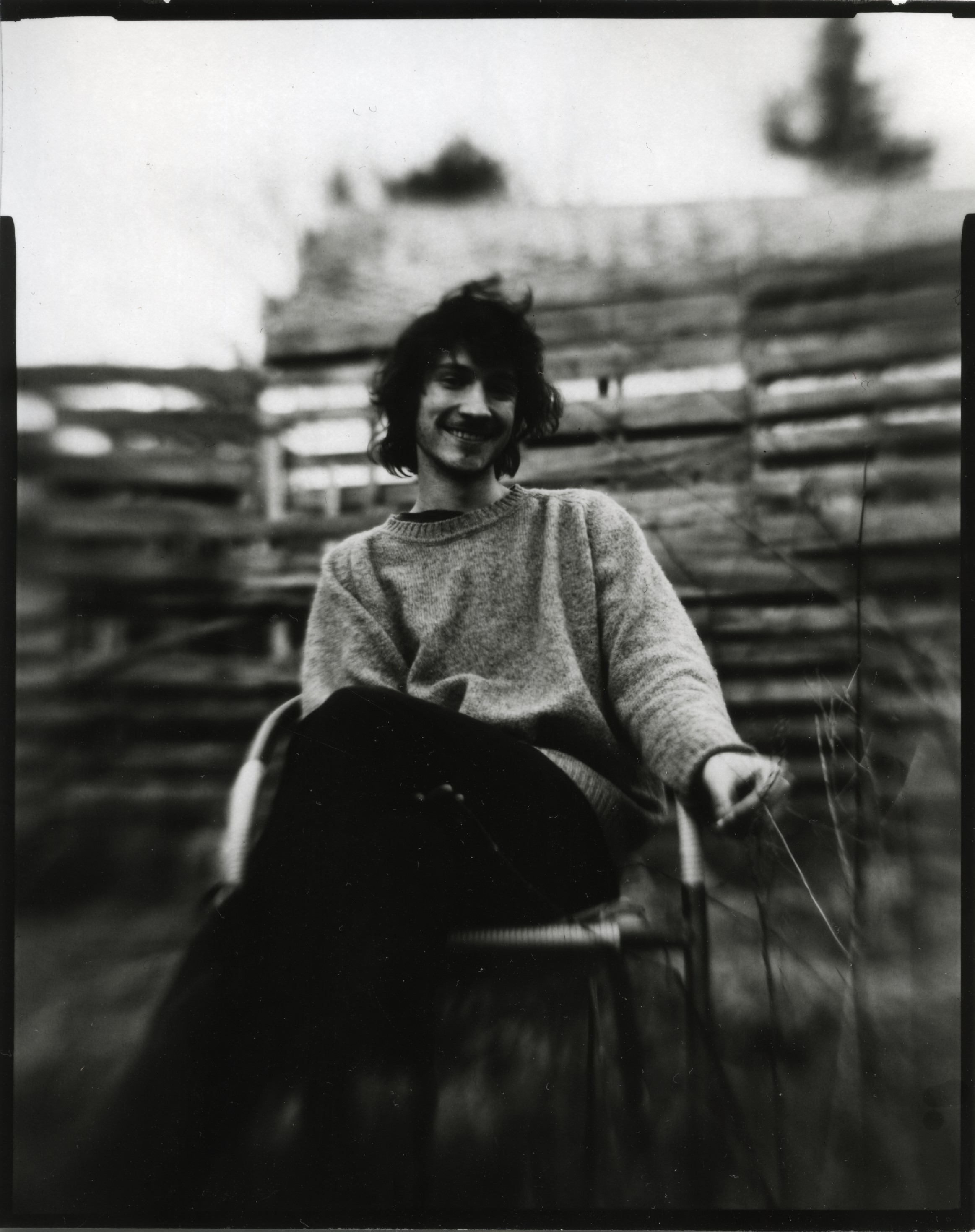 Ben | 4x5”, direct positive paper (shot in cardboard camera with magnifying glass lens), 2022