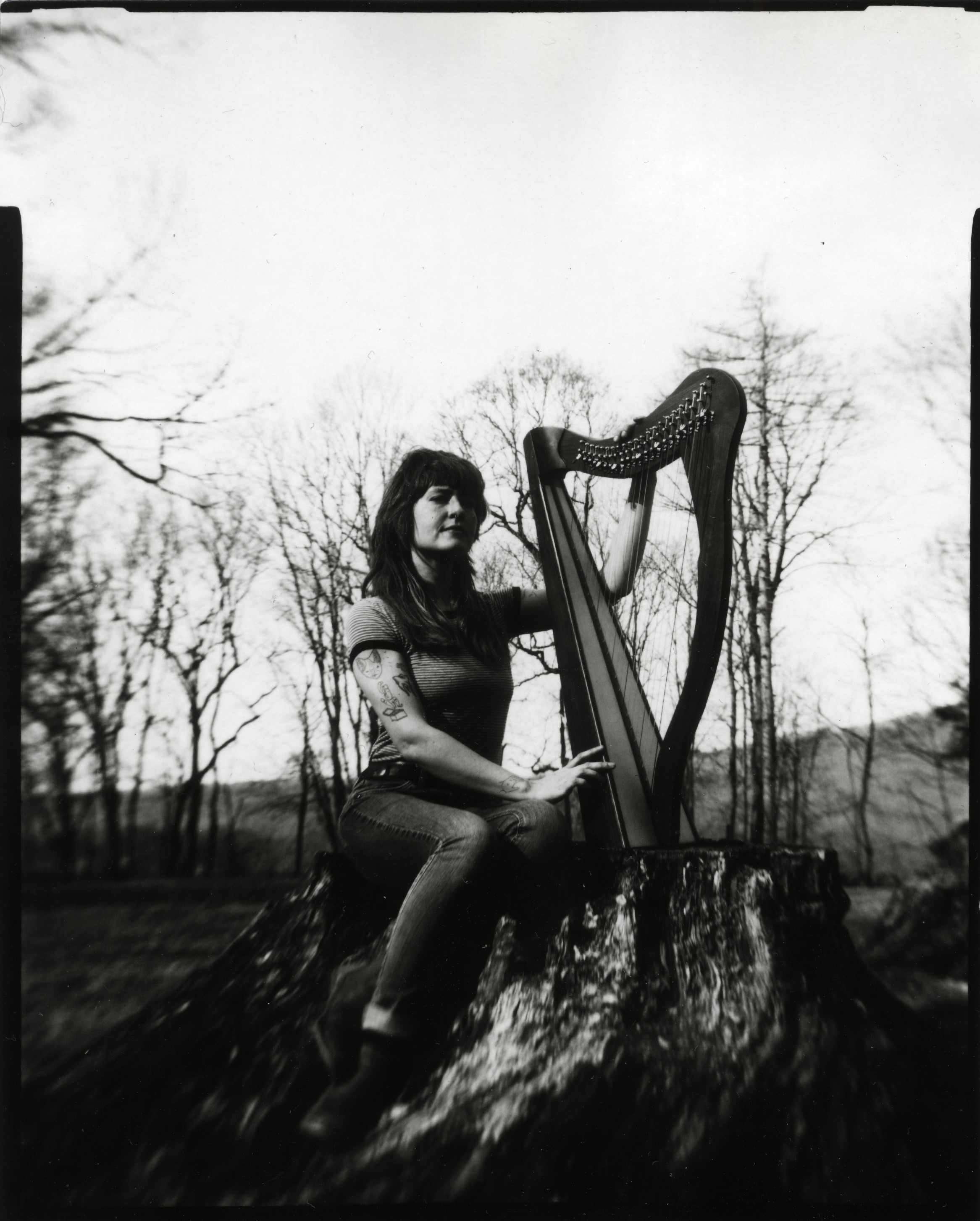 Tabitha | 4x5”, direct positive paper (shot in cardboard camera with magnifying glass lens), 2022